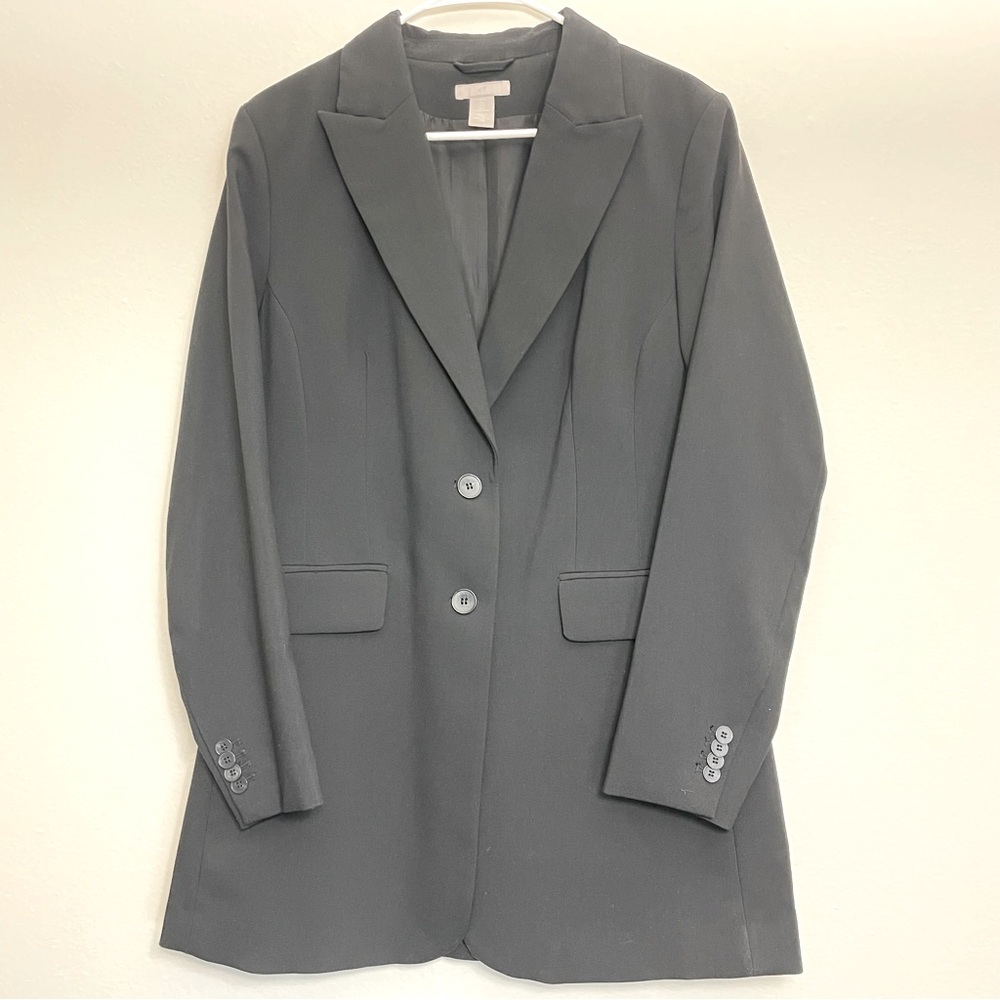 Black H&M suit jacket or blazer with 2 front buttons